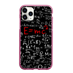 Чехол для iPhone 11 Pro матовый Формулы E=mc2