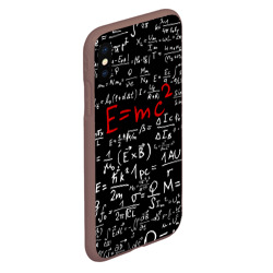 Чехол для iPhone XS Max матовый Формулы E=mc2 - фото 2