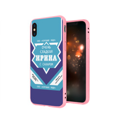 Чехол для iPhone X матовый Очень сладкая Ирина - фото 2