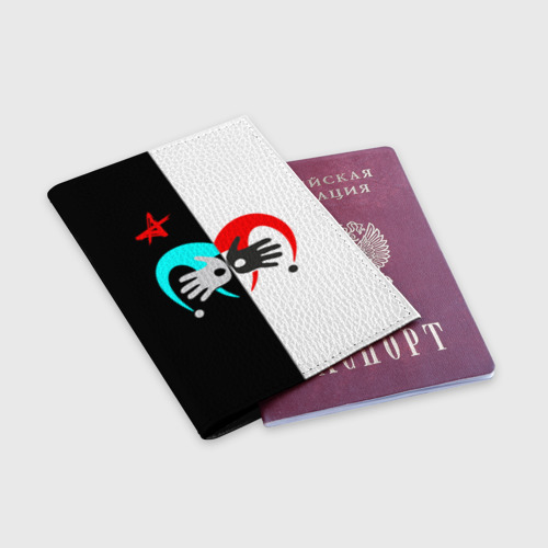Обложка для паспорта матовая кожа Алиса - фото 3