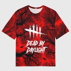 Женская футболка oversize 3D Dead by Daylight
