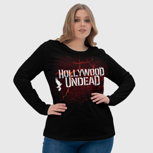 Женский лонгслив 3D Hollywood Undead, цвет 3D печать - фото 6