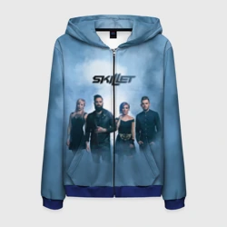 Мужская толстовка 3D на молнии Skillet