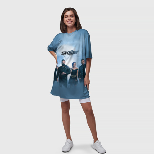 Платье-футболка 3D Skillet, цвет 3D печать - фото 5