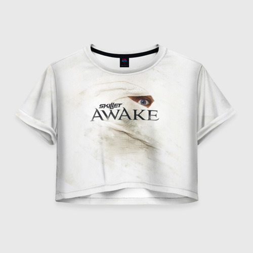 Женская футболка Crop-top 3D Awake, цвет 3D печать