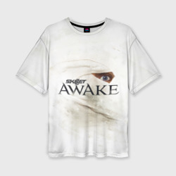 Женская футболка oversize 3D Awake