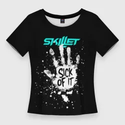 Женская футболка 3D Slim Sick of it