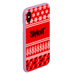 Чехол для iPhone XS Max матовый Праздничный Slipknot - фото 2