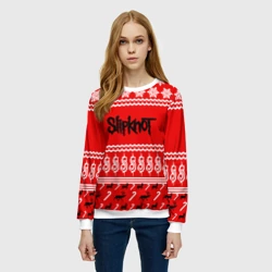 Женский свитшот 3D Праздничный Slipknot - фото 2