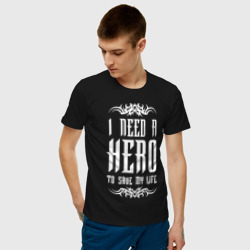 Мужская футболка хлопок I need a Hero - фото 2
