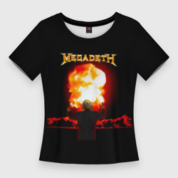 Женская футболка 3D Slim Megadeth