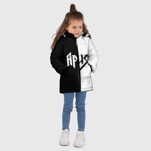 Зимняя куртка для девочек 3D Ария, цвет черный - фото 5