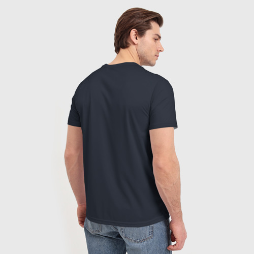 Мужская футболка 3D с принтом Химик, вид сзади #2