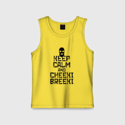 Детская майка хлопок Keep calm and cheeki breeki