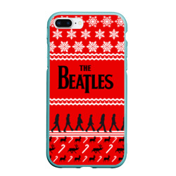 Чехол для iPhone 7Plus/8 Plus матовый Праздничный The Beatles