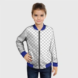 Детский бомбер 3D Прозрачность из редактора - паттерн квадратиков - фото 2