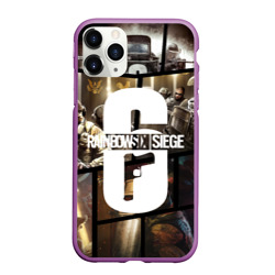 Чехол для iPhone 11 Pro Max матовый Rainbow Six Siege радуга 6 осада R6S