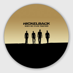 Круглый коврик для мышки Nickelback