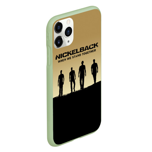 Чехол для iPhone 11 Pro матовый Nickelback, цвет салатовый - фото 3