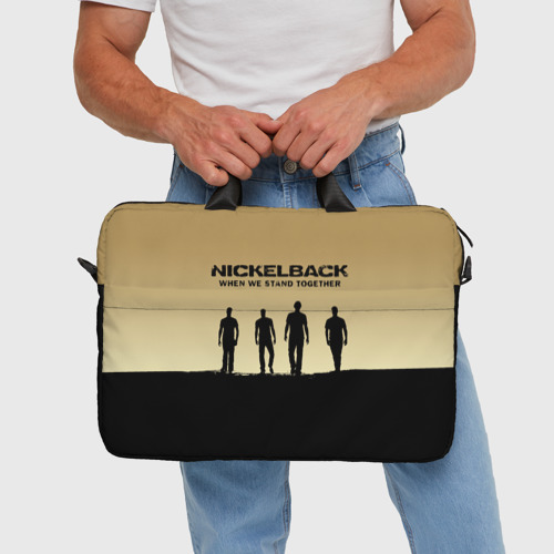 Сумка для ноутбука 3D Nickelback, цвет 3D печать - фото 5