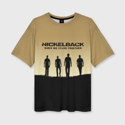 Женская футболка oversize 3D Nickelback