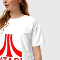 Женская футболка хлопок Oversize Atari - фото 2