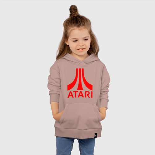 Детская толстовка хлопок Atari, цвет пыльно-розовый - фото 4