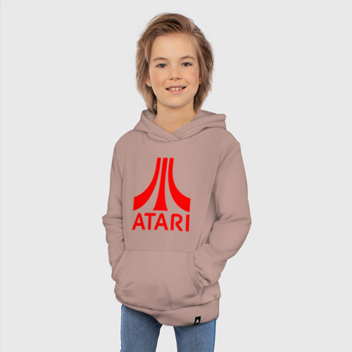 Детская толстовка хлопок Atari, цвет пыльно-розовый - фото 5