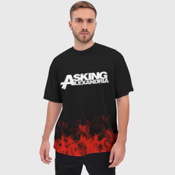 Мужская футболка oversize 3D Asking Alexandria - фото 2