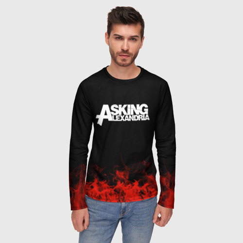 Мужской лонгслив 3D Asking Alexandria, цвет 3D печать - фото 3