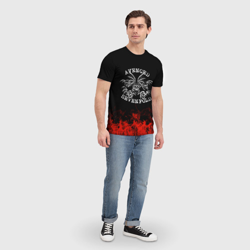 Мужская футболка 3D Avenged Sevenfold, цвет 3D печать - фото 5