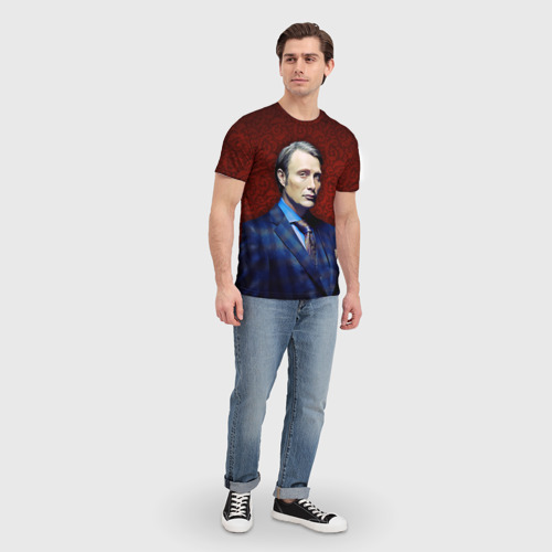 Мужская футболка 3D Hannibal, цвет 3D печать - фото 5