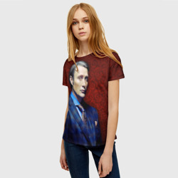 Женская футболка 3D Hannibal - фото 2