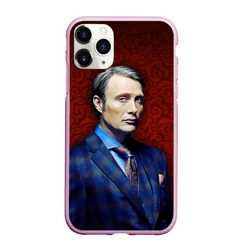 Чехол для iPhone 11 Pro Max матовый Hannibal, цвет розовый