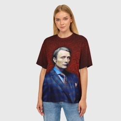 Женская футболка oversize 3D Hannibal - фото 2