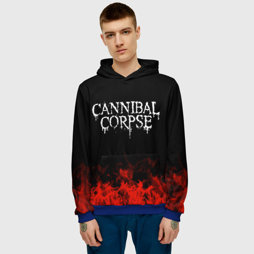 Мужская толстовка 3D Cannibal Corpse, цвет синий - фото 3