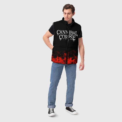 Мужской жилет утепленный 3D Cannibal Corpse, цвет светло-серый - фото 5