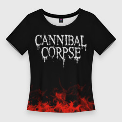 Женская футболка 3D Slim Cannibal Corpse
