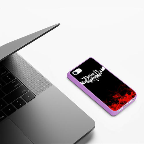 Чехол для iPhone 5/5S матовый Dethklok, цвет сиреневый - фото 5