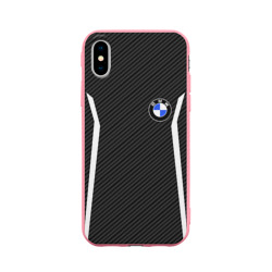 Чехол для iPhone X матовый BMW carbon БМВ карбон