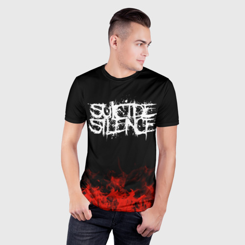 Мужская футболка 3D Slim Suicide Silence, цвет 3D печать - фото 3