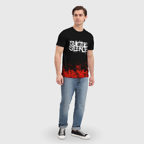 Мужская футболка 3D Suicide Silence, цвет 3D печать - фото 5