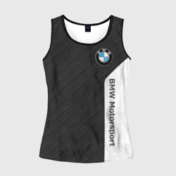 Женская майка 3D BMW carbon БМВ карбон