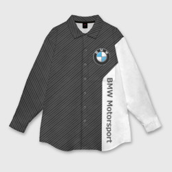 Мужская рубашка oversize 3D BMW carbon БМВ карбон