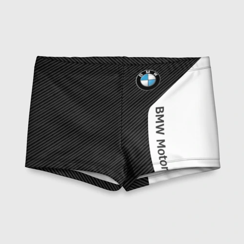 Детские купальные плавки 3D BMW carbon БМВ карбон