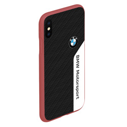 Чехол для iPhone XS Max матовый BMW carbon БМВ карбон - фото 2