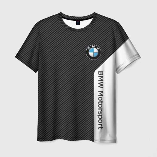 Мужская футболка 3D BMW CARBON | БМВ КАРБОН, цвет 3D печать