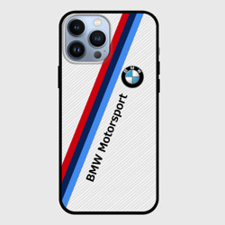 Чехол для iPhone 13 Pro Max BMW motorsport carbon БМВ