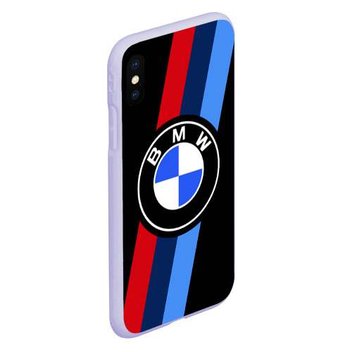 Чехол для iPhone XS Max матовый BmW 2021 m sport БмВ м спорт, цвет светло-сиреневый - фото 3