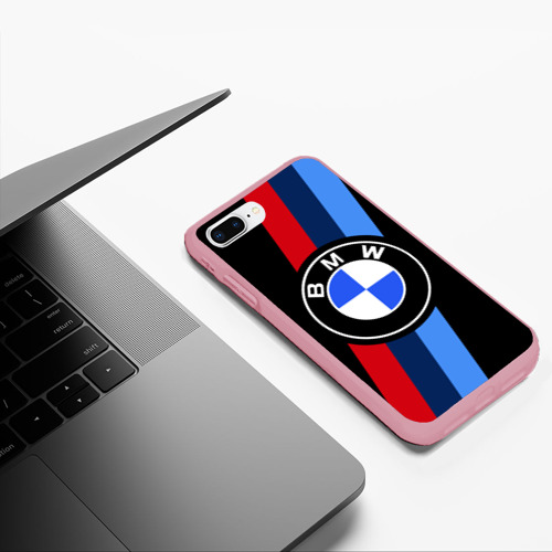 Чехол для iPhone 7Plus/8 Plus матовый BmW 2021 m sport БмВ м спорт, цвет баблгам - фото 5